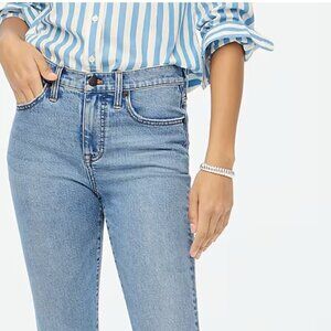J. Crew Women's Denim Jeans Size 26 Light Blue Straight Leg Stretch